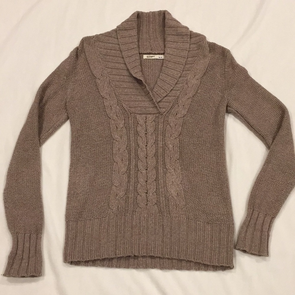 Shawl collar sweater